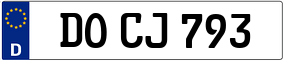 Trailer License Plate